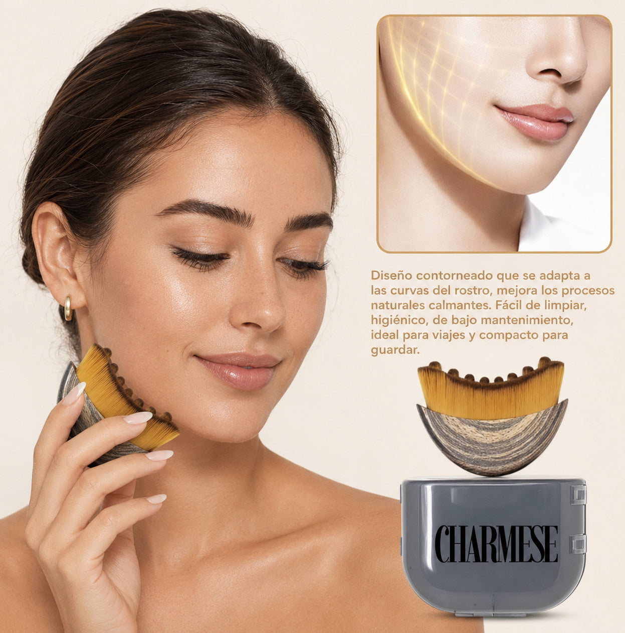 Cepillo Facial Linfático Charmese