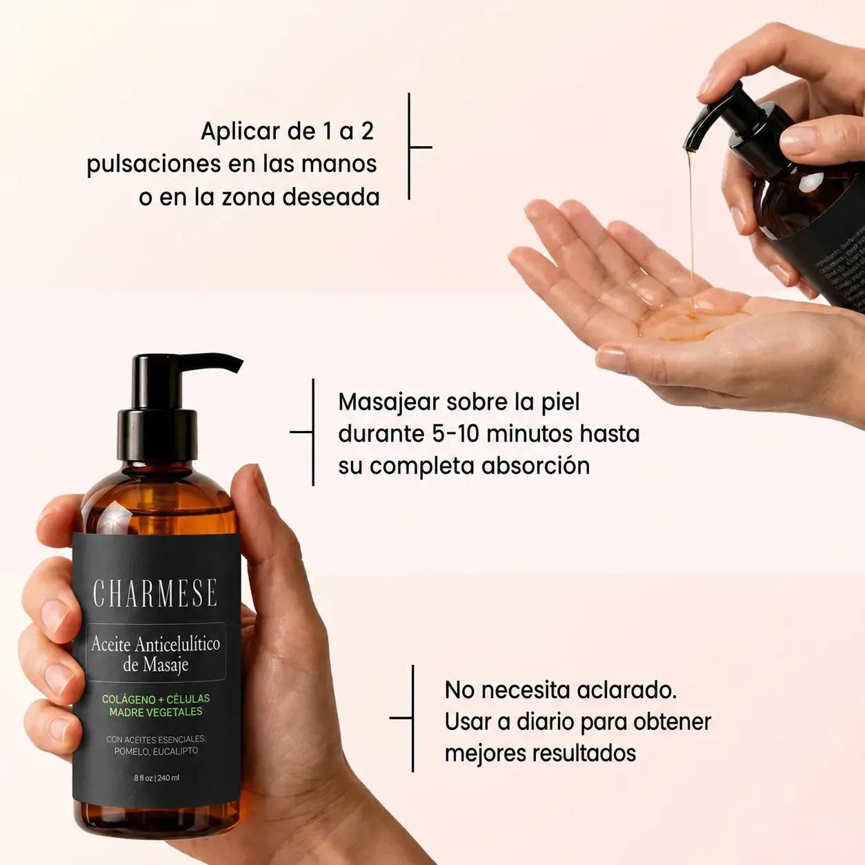 CHARMESE Aceite de Masaje Anticelulítico