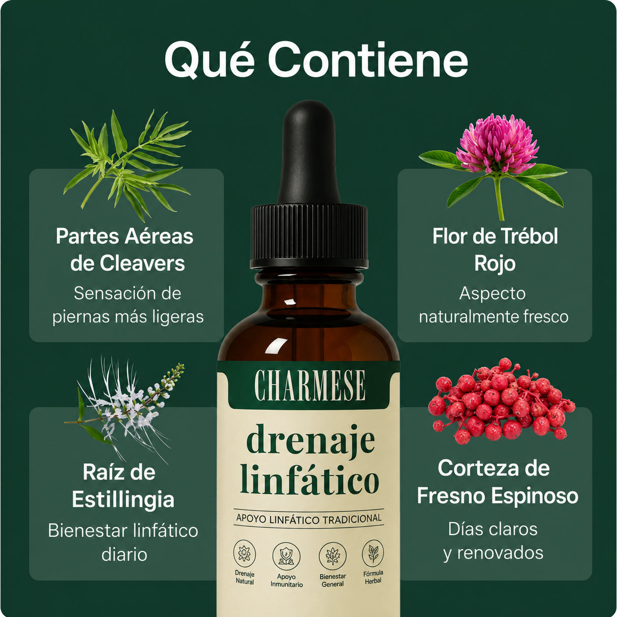 Charmese Gotas Naturales de Drenaje Linfático